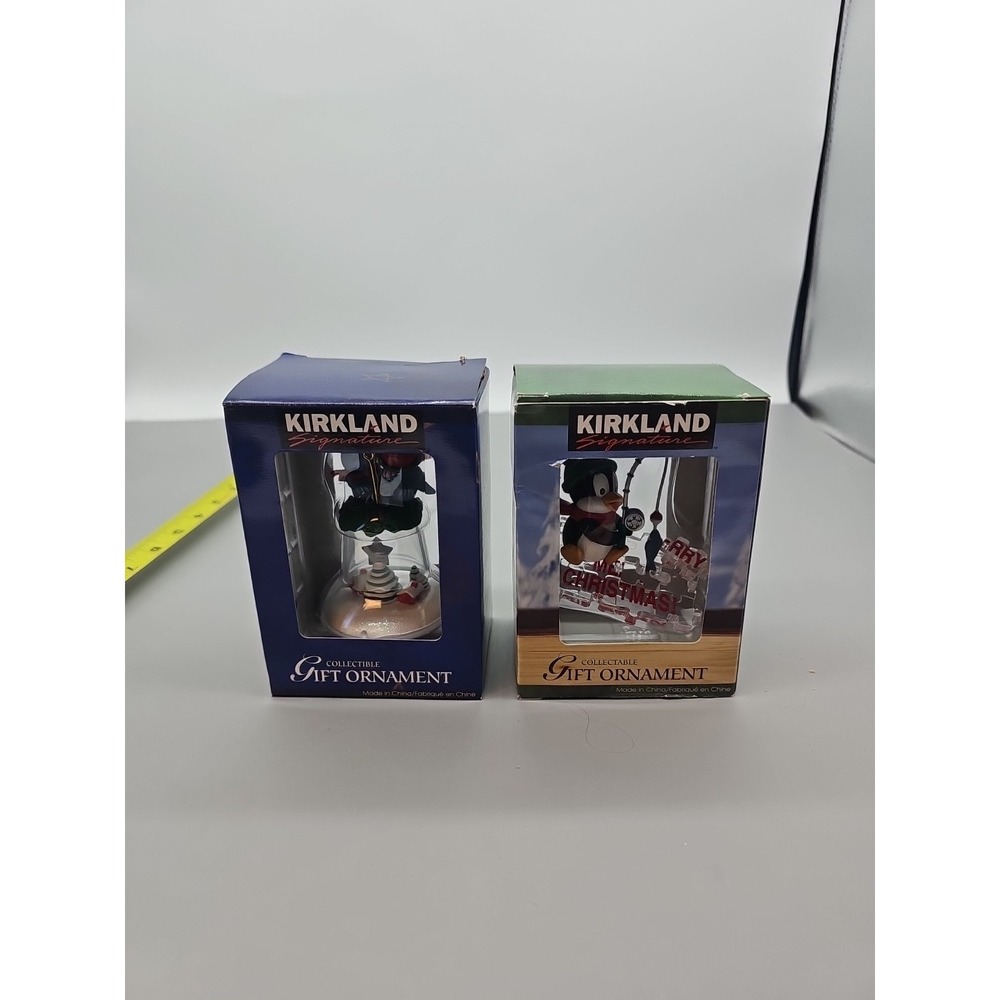 Kirkland Signature Collectable Gift Christmas Ornament Lot Of 2 Fishing Birds